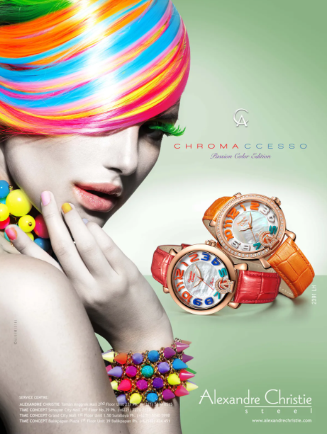 High-Fashion Watch Print Ads